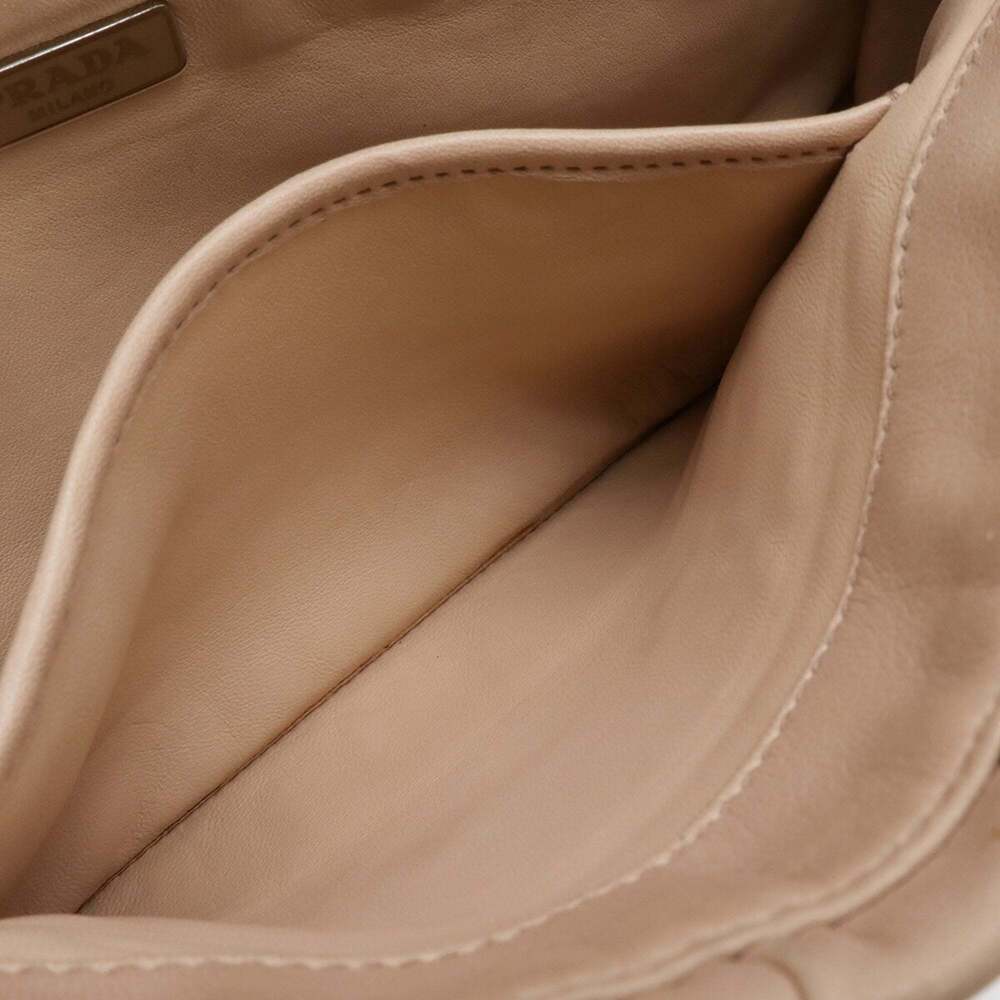 PRADA Cream Leather Shoulder Bag - Picture 9 of 9